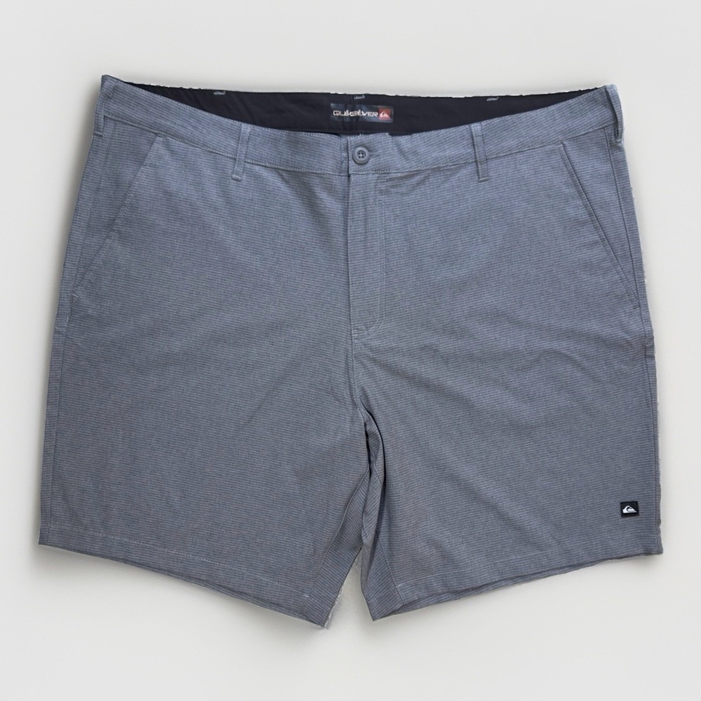 Quiksilver Men's 42 Gray Hybrid Board Shorts Chino Walk Shorts Casual 21"